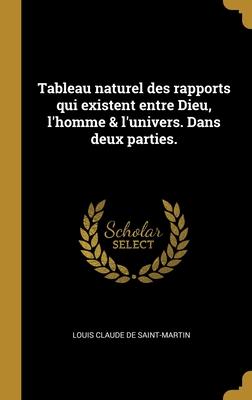 Vorderes Coverbild Tableau naturel des rapports qui existent entre Dieu, l'homme & l'univers. Dans deux parties.