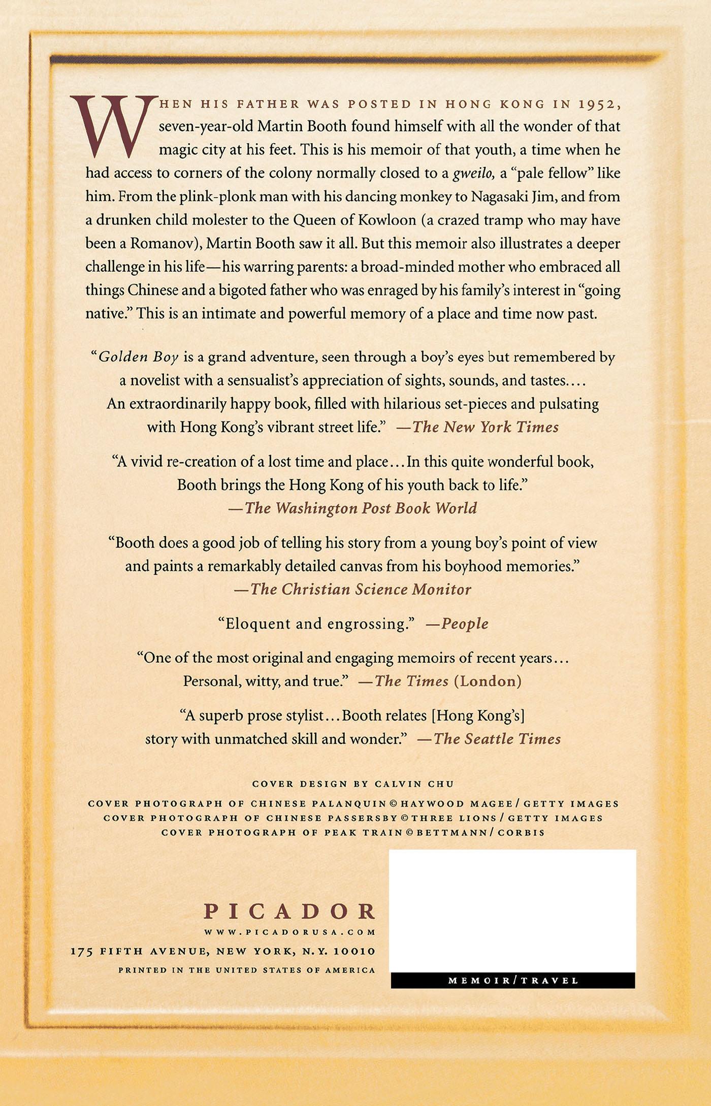 Rückseitencover Golden Boy