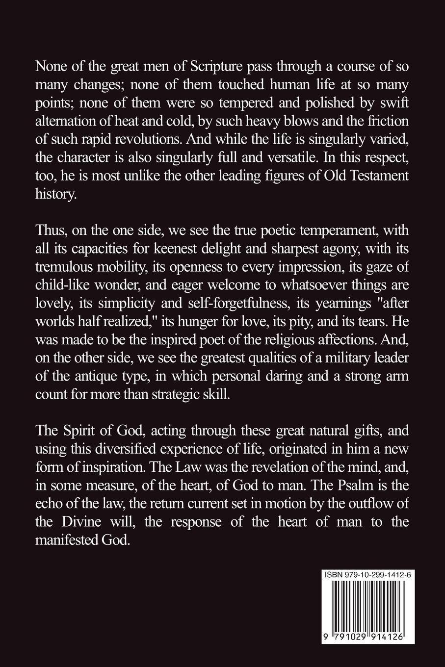 Rückseitencover The Life of David as Reflected in his Psalms