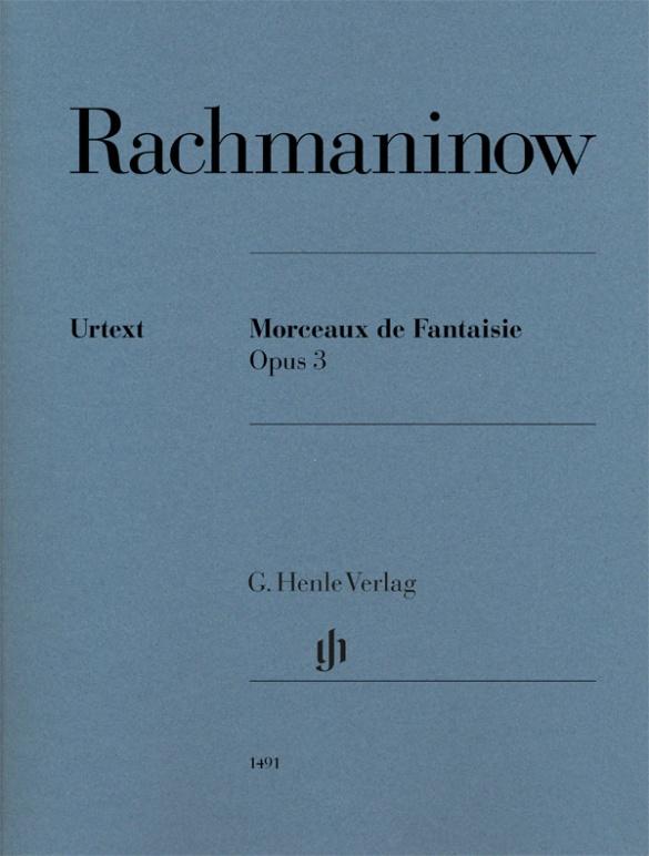 Vorderes Coverbild Sergej Rachmaninow - Morceaux de Fantaisie op. 3