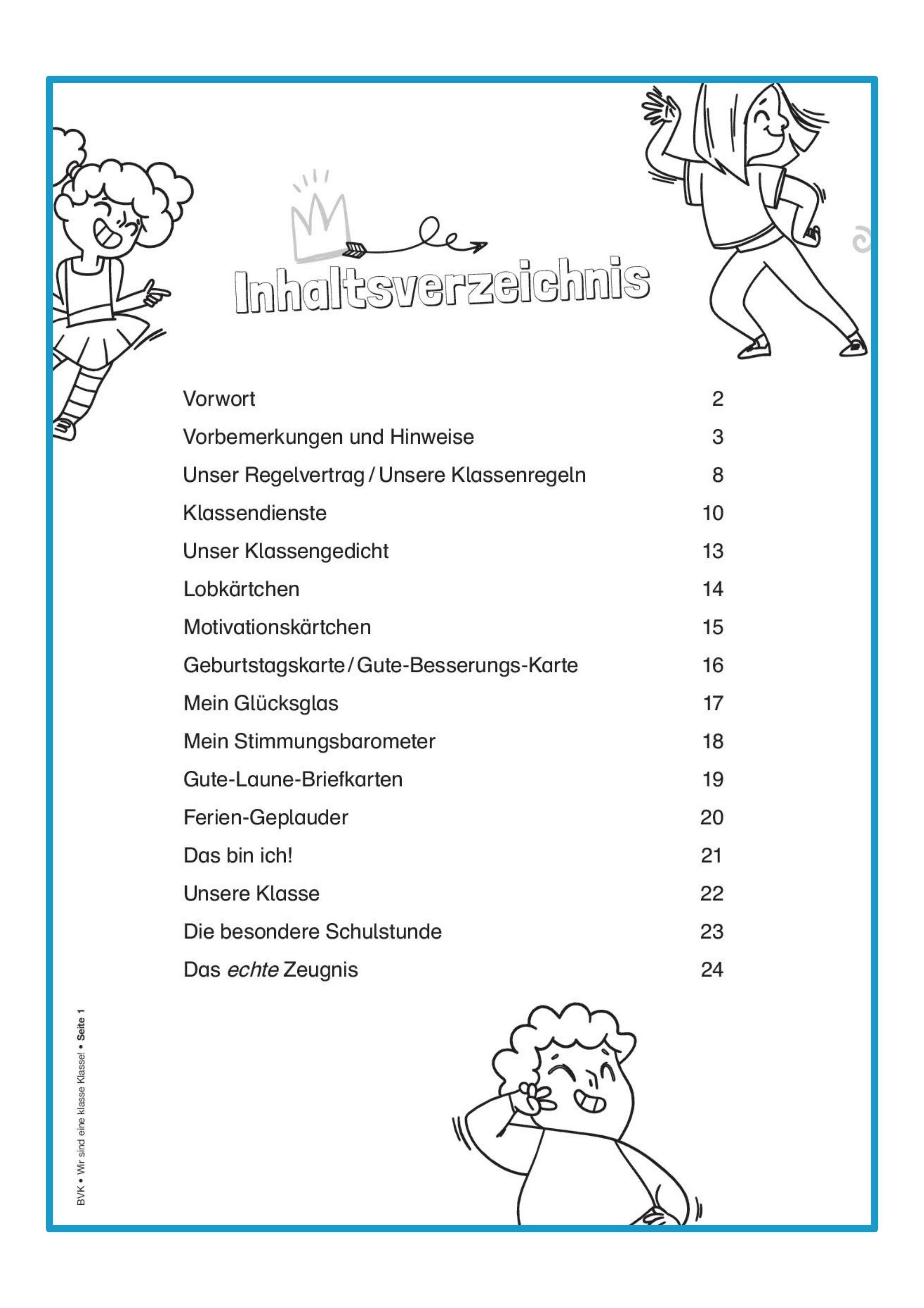Beispielinhalt (Bild) Wir sind eine klasse Klasse!