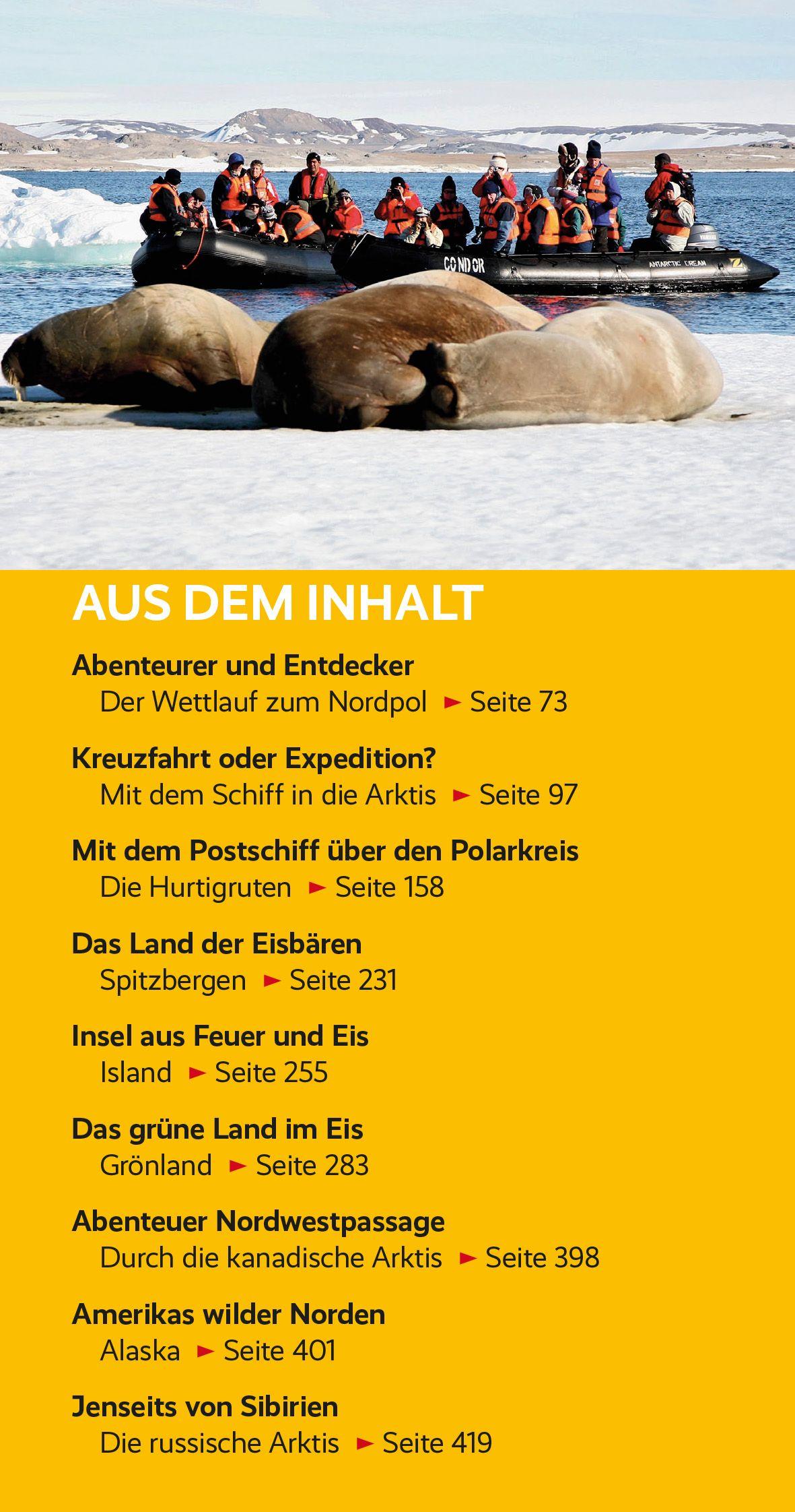 Beispielinhalt (Bild) TRESCHER Reiseführer Kreuzfahrten Nordmeer und Arktis