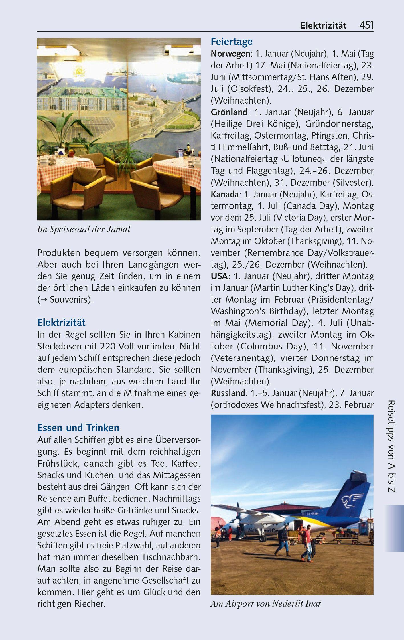 Beispielinhalt (Bild) TRESCHER Reiseführer Kreuzfahrten Nordmeer und Arktis