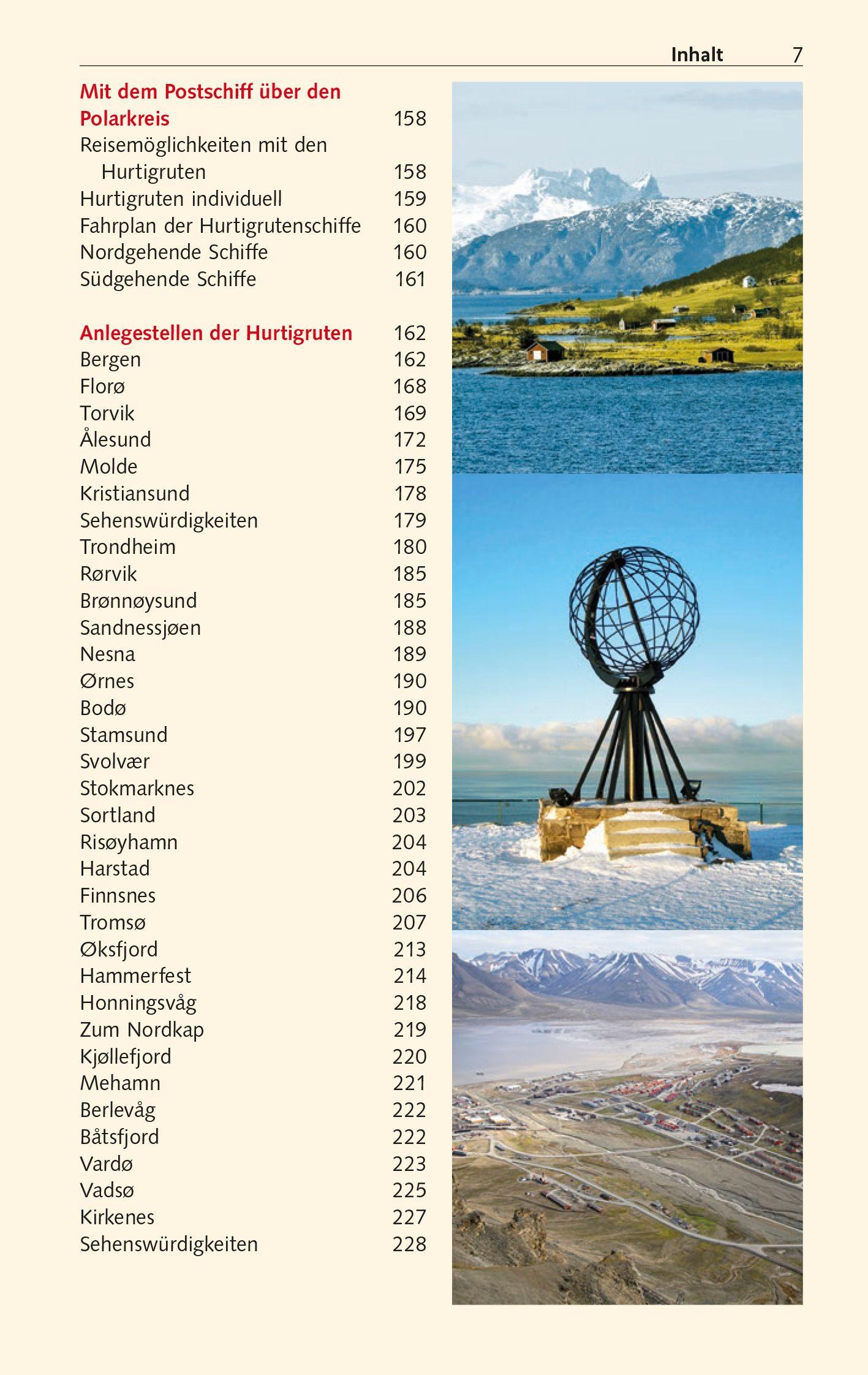 Beispielinhalt (Bild) TRESCHER Reiseführer Kreuzfahrten Nordmeer und Arktis