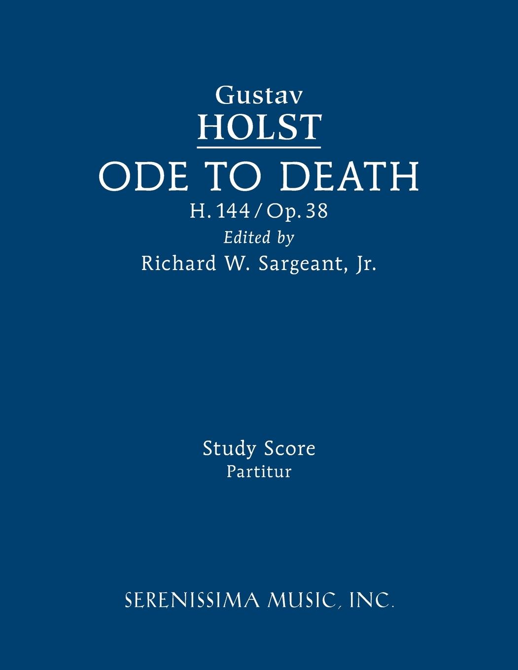 Vorderes Coverbild Ode to Death, H.144