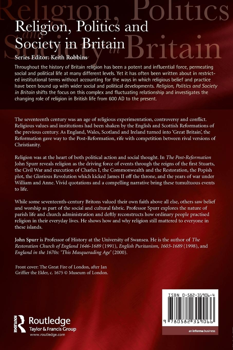 Rückseitencover The Post-Reformation