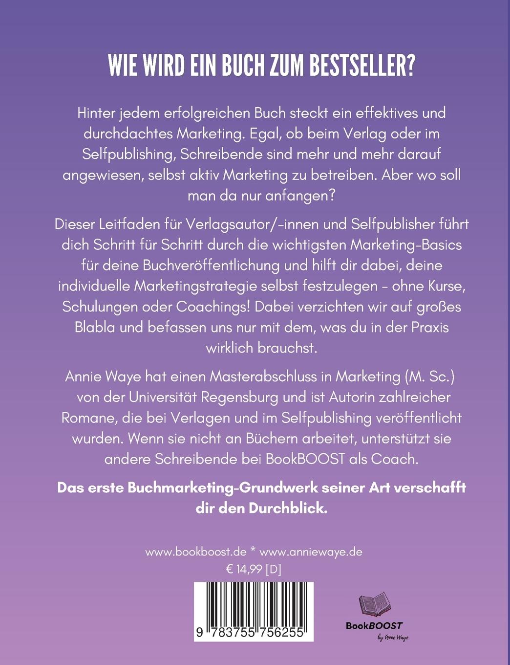 Rückseitencover Buchmarketing