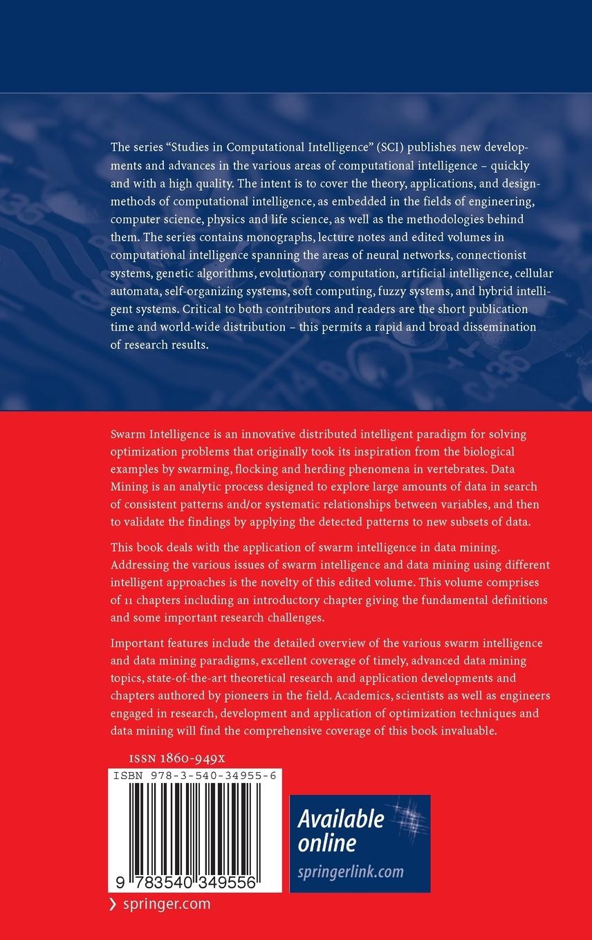 Rückseitencover Swarm Intelligence in Data Mining