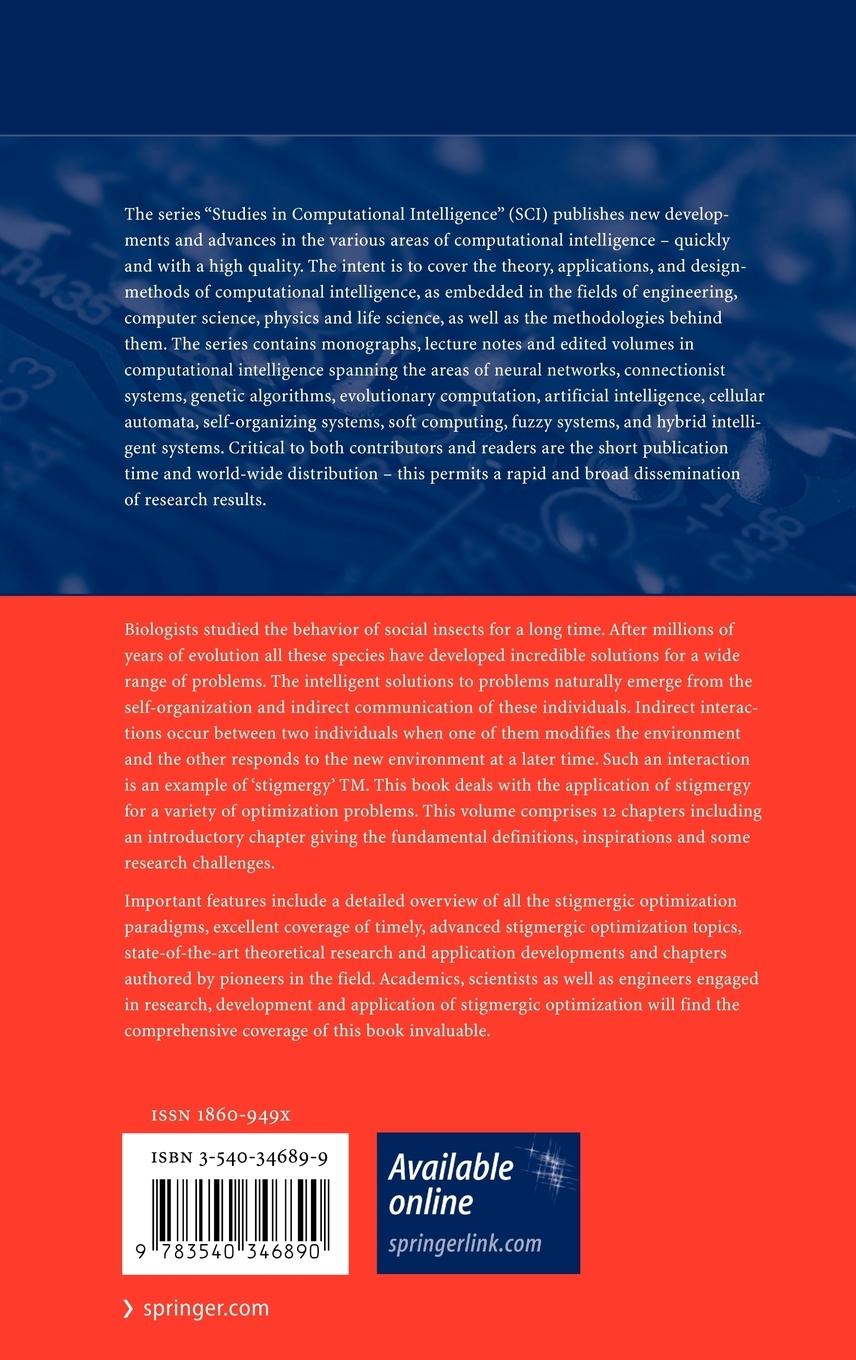 Rückseitencover Stigmergic Optimization