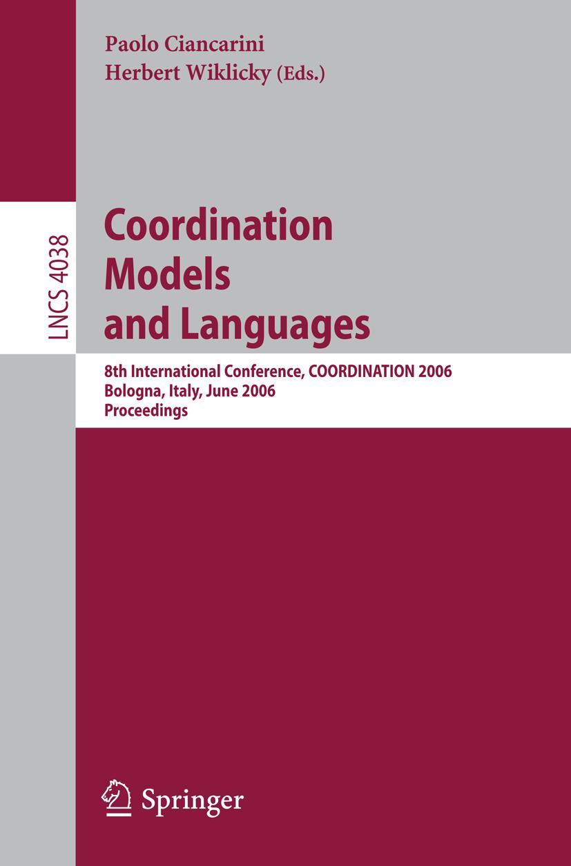 Vorderes Coverbild Coordination Models and Languages