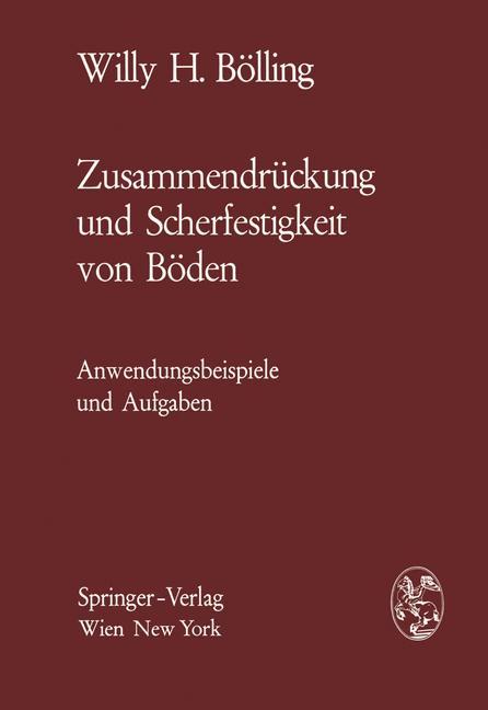 Vorderes Coverbild Zusammendrückung und Scherfestigkeit von Böden