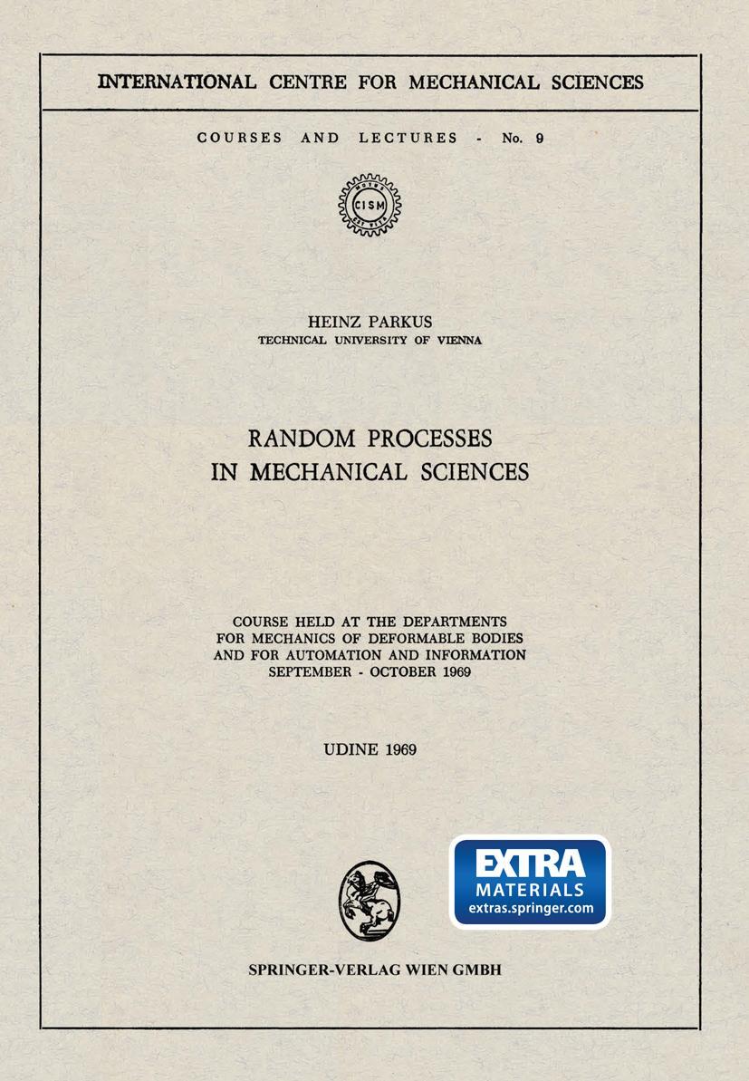 Vorderes Coverbild Random Processes in Mechanical Sciences