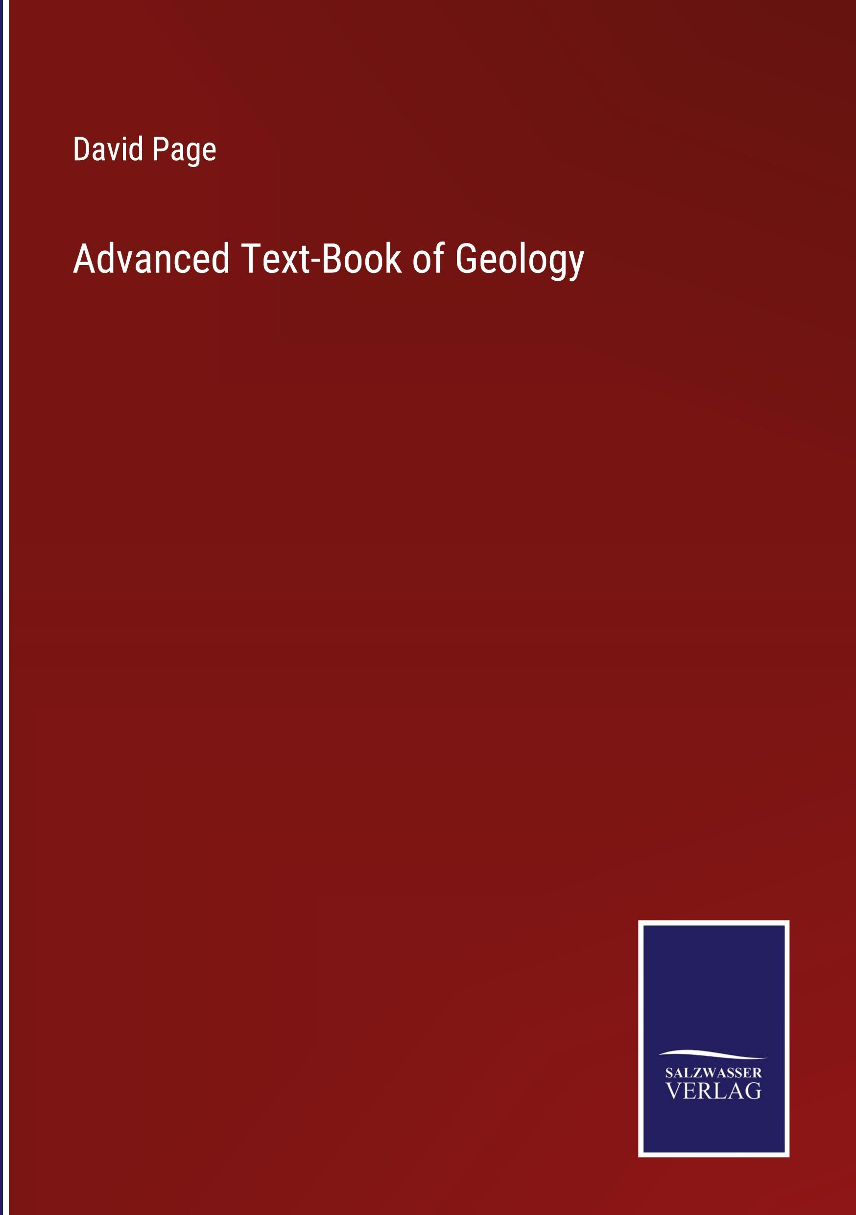 Vorderes Coverbild Advanced Text-Book of Geology