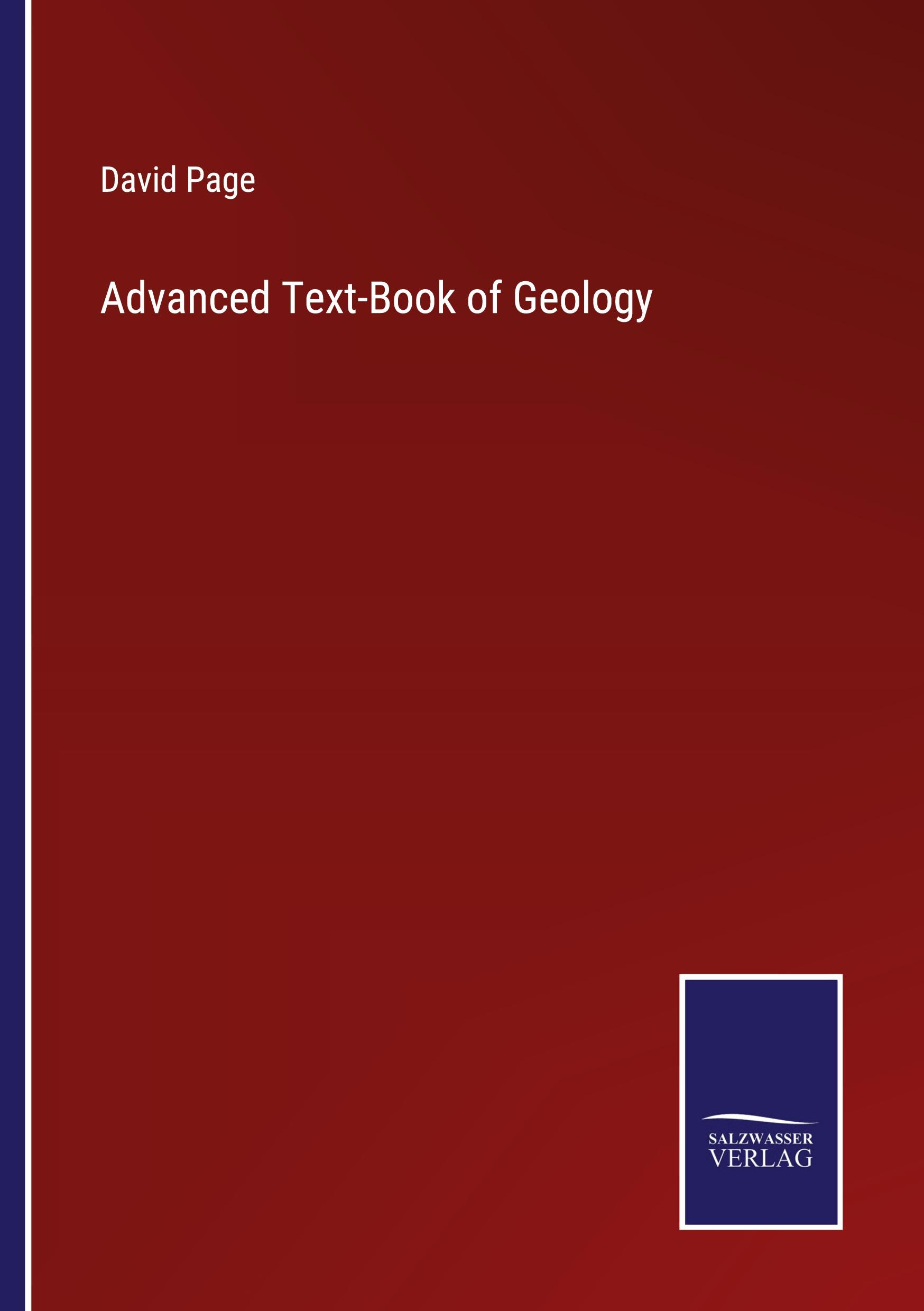 Vorderes Coverbild Advanced Text-Book of Geology