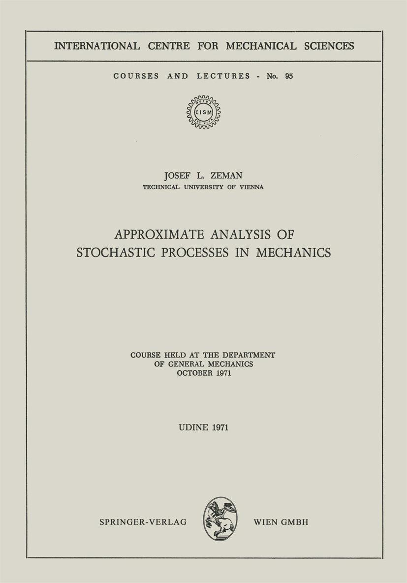 Vorderes Coverbild Approximate Analysis of Stochastic Processes in Mechanics