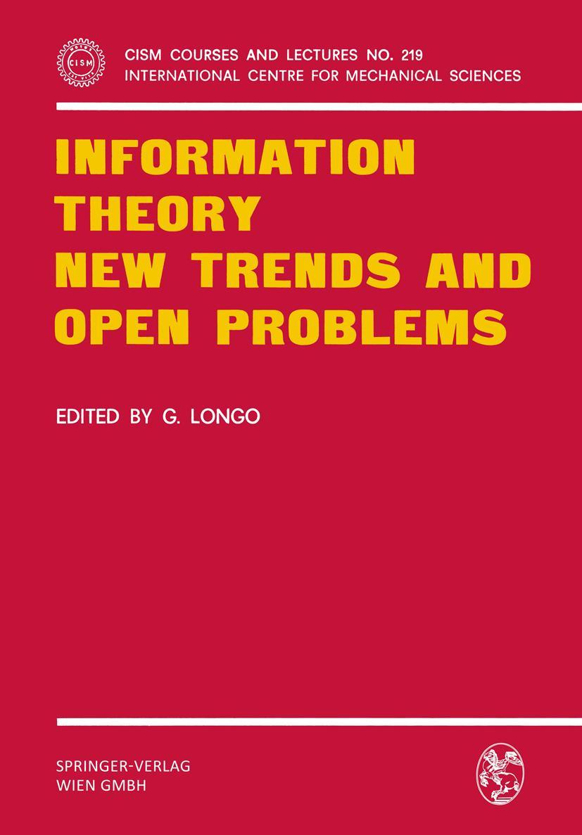 Vorderes Coverbild Information Theory New Trends and Open Problems