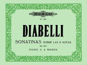 Vorderes Coverbild Sonatinas sobre las 5 notas, op. 163 : piano a 4 manos