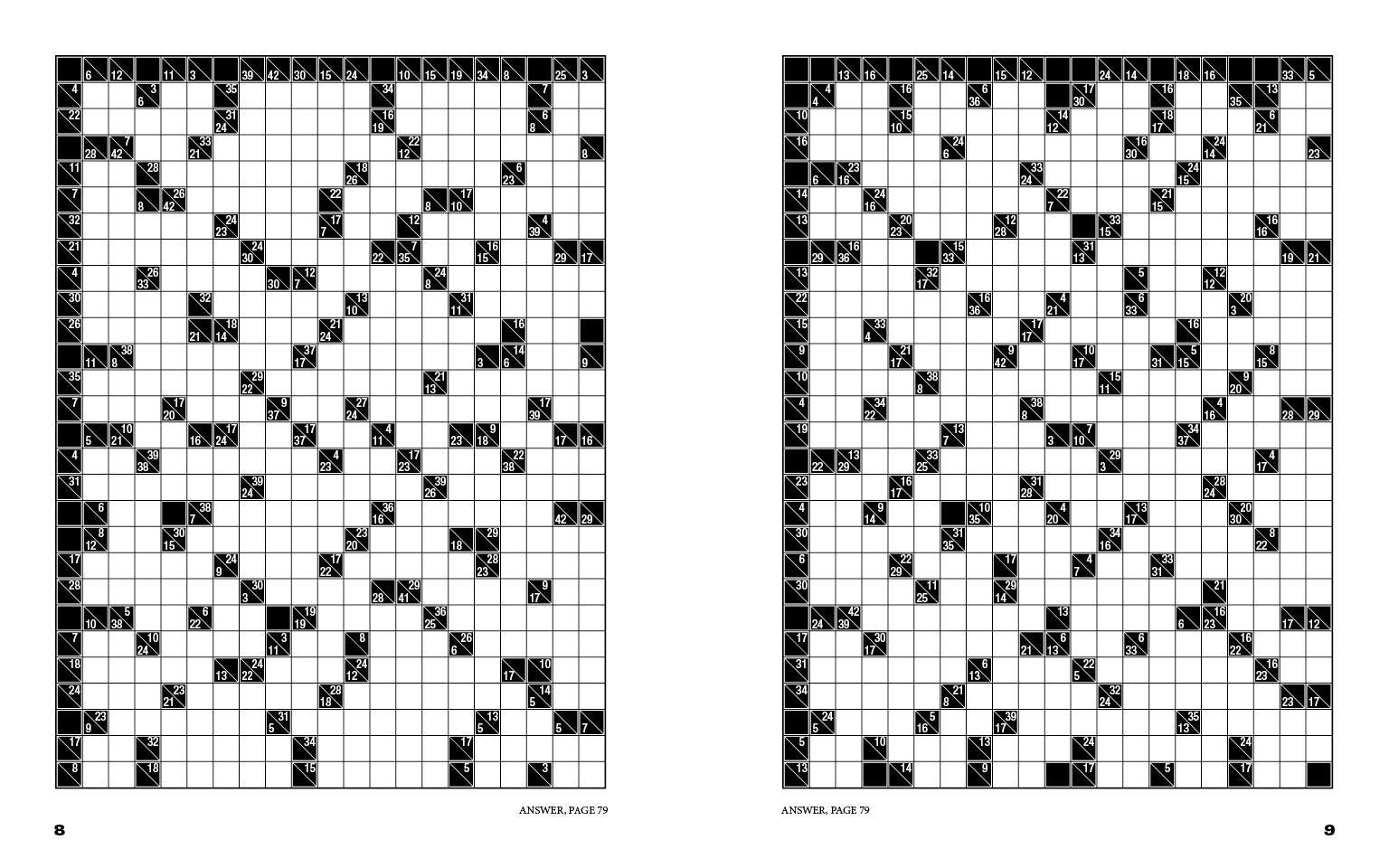 Beispielinhalt (Bild) Colossal Kakuro: 72 Titanically Tricky Puzzles
