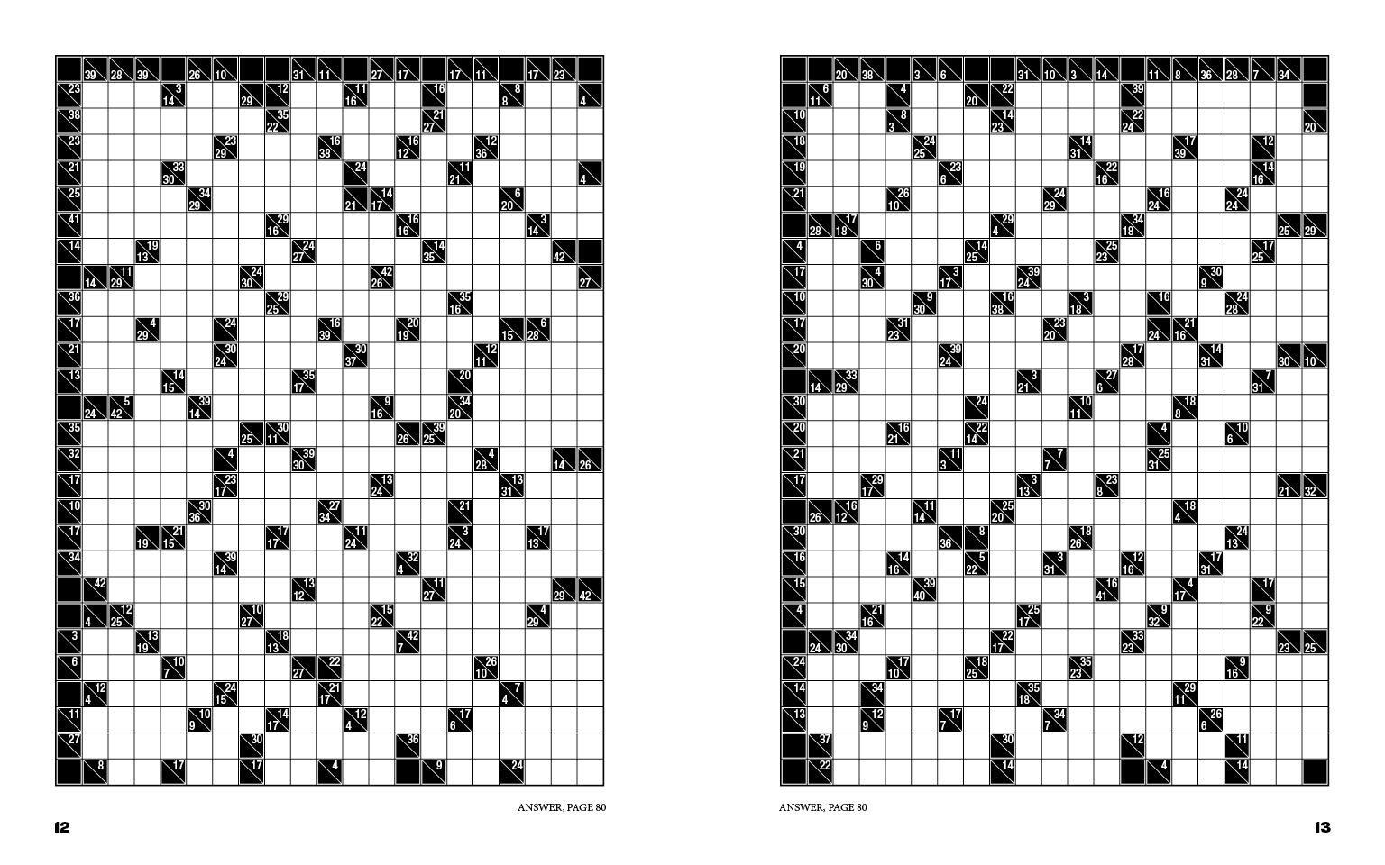 Beispielinhalt (Bild) Colossal Kakuro: 72 Titanically Tricky Puzzles