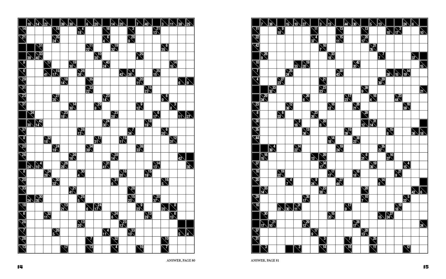 Beispielinhalt (Bild) Colossal Kakuro: 72 Titanically Tricky Puzzles