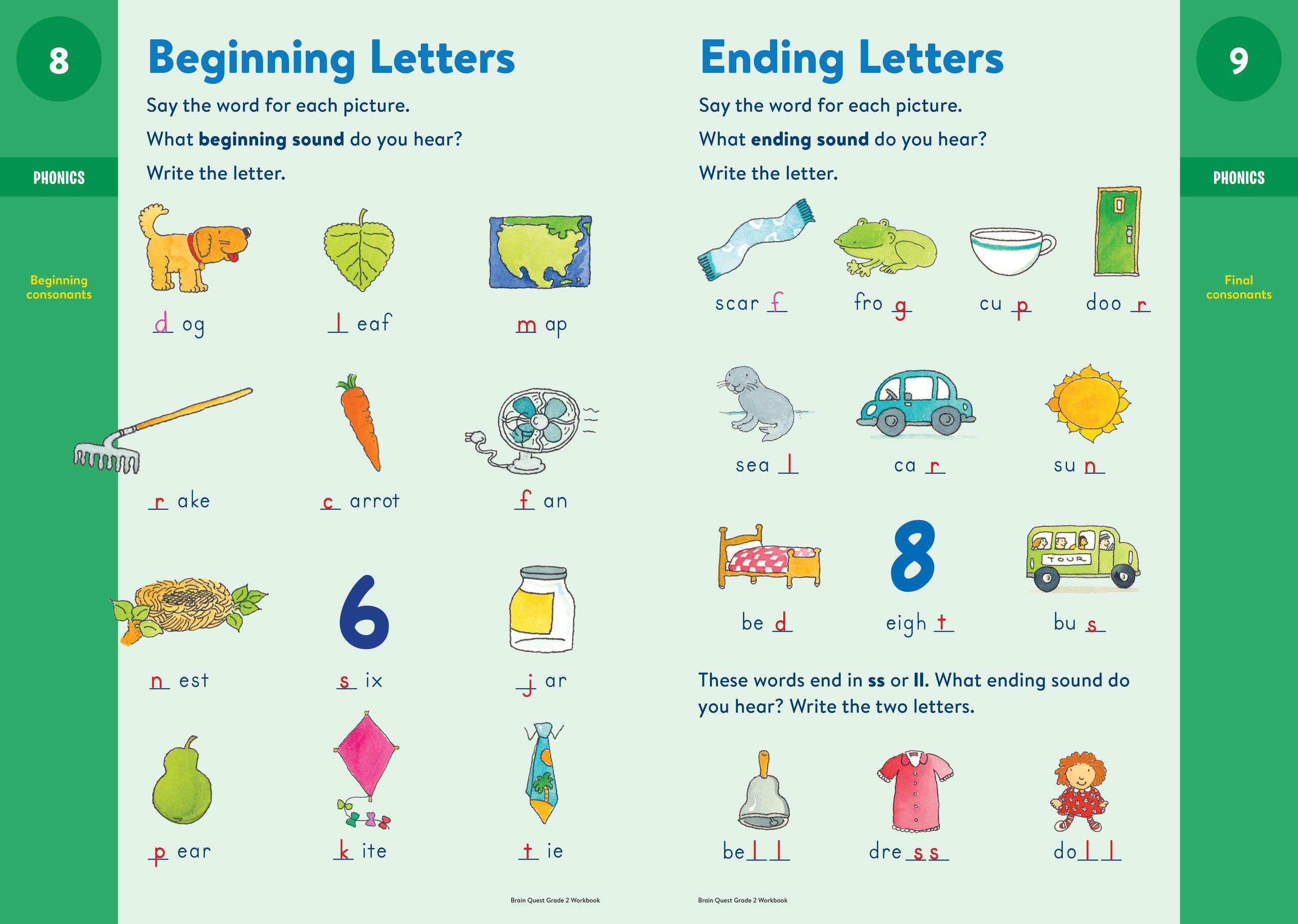 Beispielinhalt (Bild) Brain Quest Workbook: 2nd Grade Revised Edition