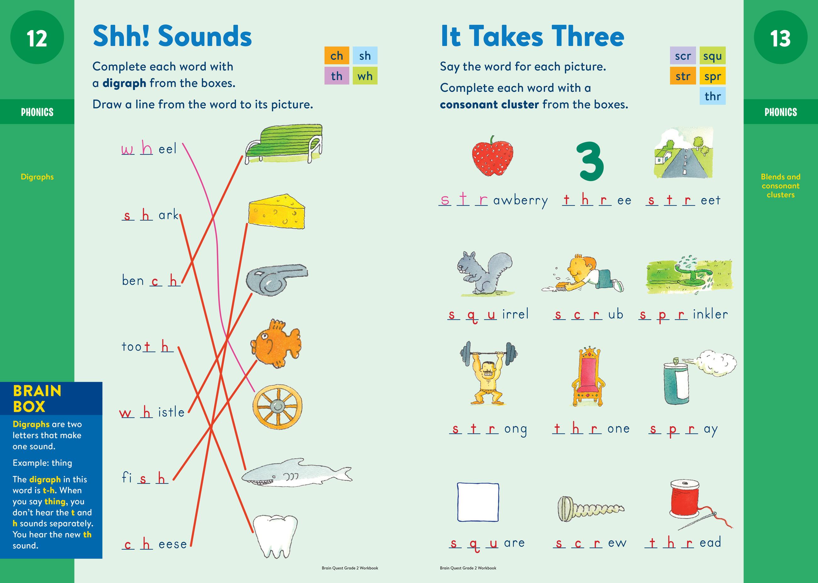 Beispielinhalt (Bild) Brain Quest Workbook: 2nd Grade Revised Edition