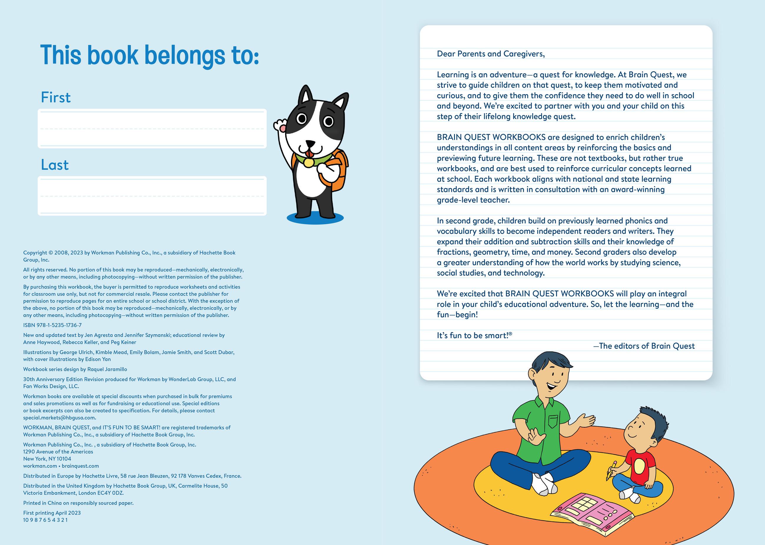 Beispielinhalt (Bild) Brain Quest Workbook: 2nd Grade Revised Edition