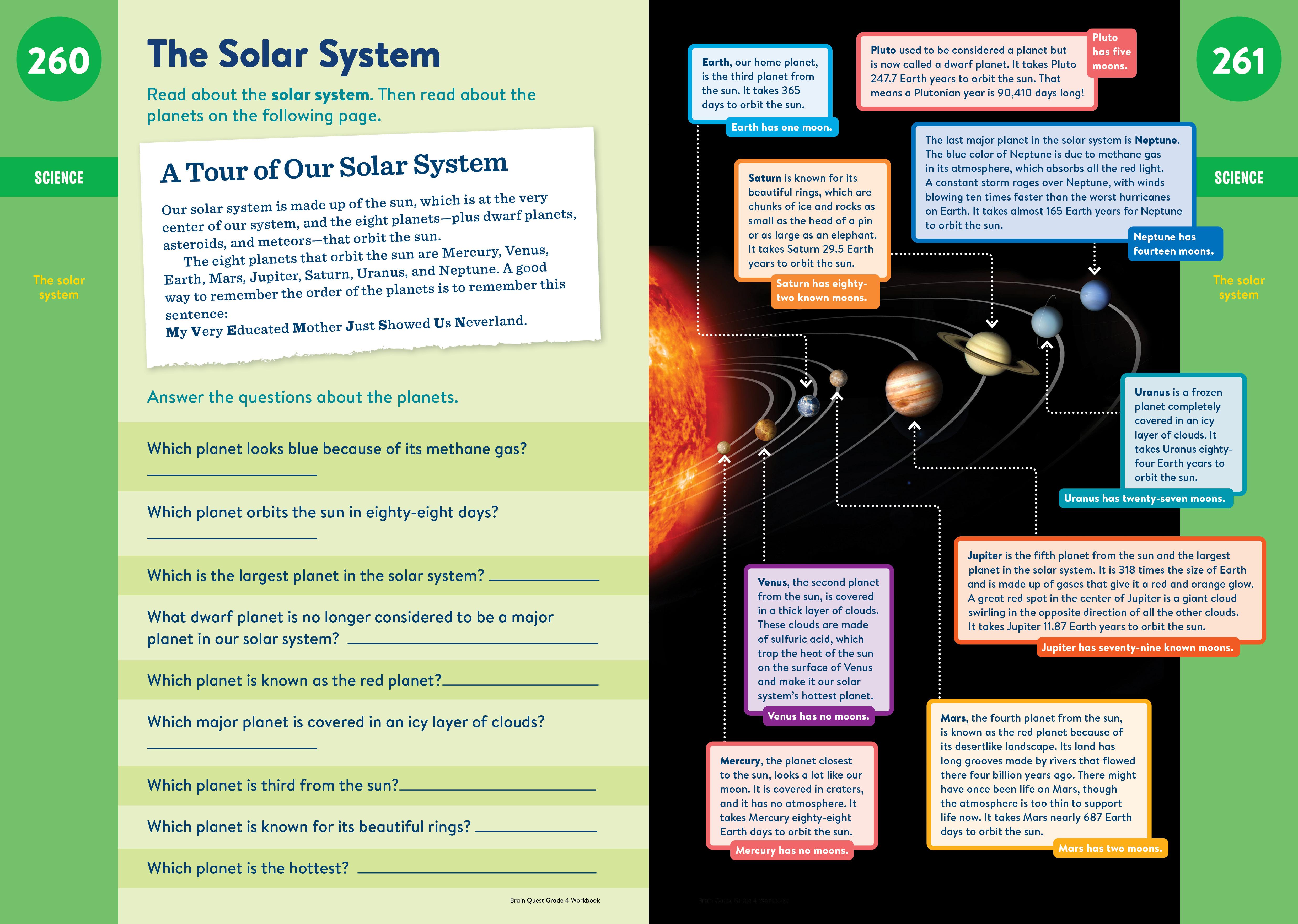Beispielinhalt (Bild) Brain Quest Workbook: 4th Grade Revised Edition