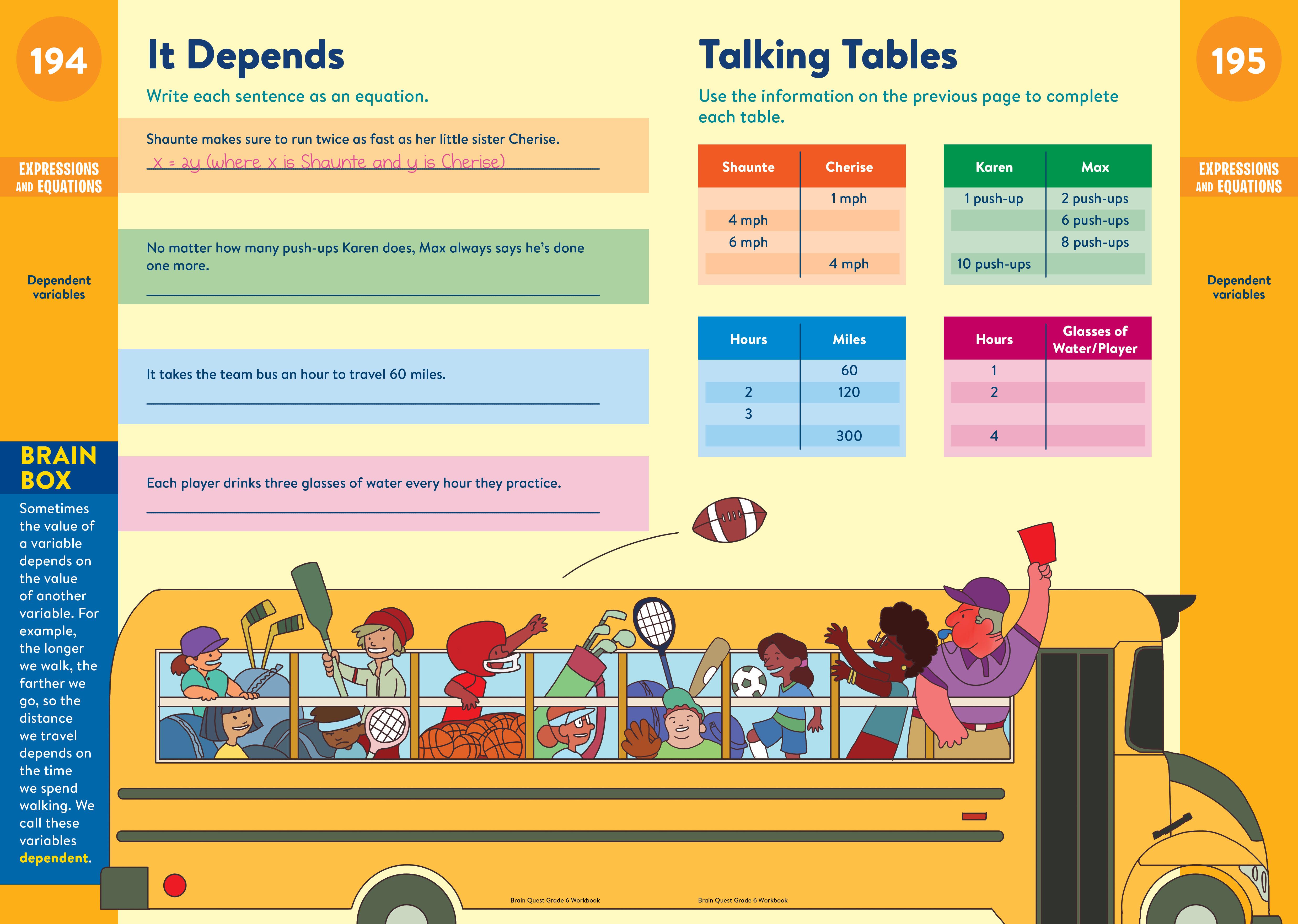 Beispielinhalt (Bild) Brain Quest Workbook: 6th Grade Revised Edition