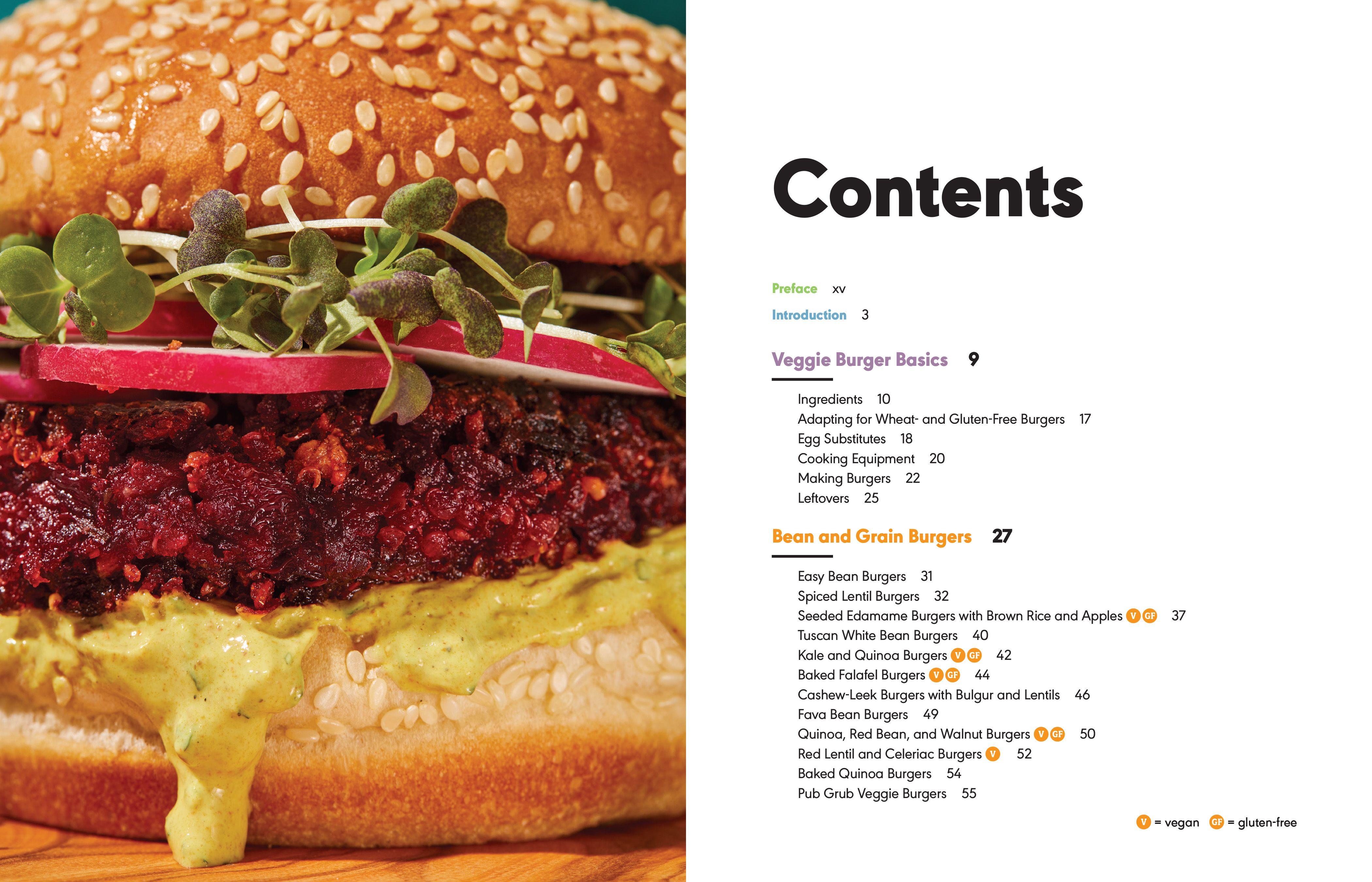 Beispielinhalt (Bild) Veggie Burgers Every Which Way, Second Edition