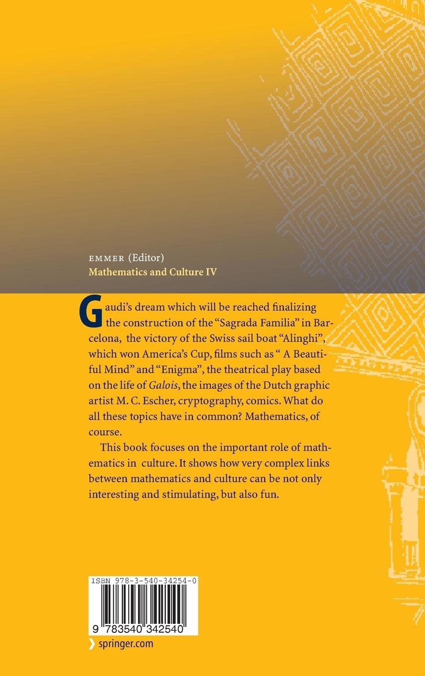 Rückseitencover Mathematics and Culture IV