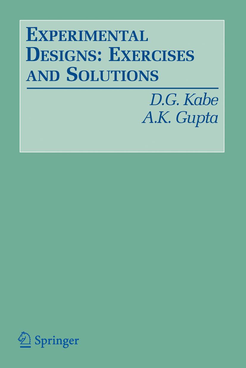 Vorderes Coverbild Experimental Designs: Exercises and Solutions