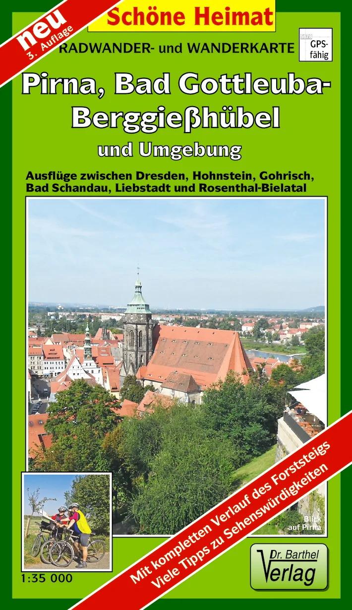 Vorderes Coverbild Bad Gottleuba-Berggießhübel, Pirna und Umgebung 1 : 35 000. Radwander- und Wanderkarte, Laufzeit bis 2029