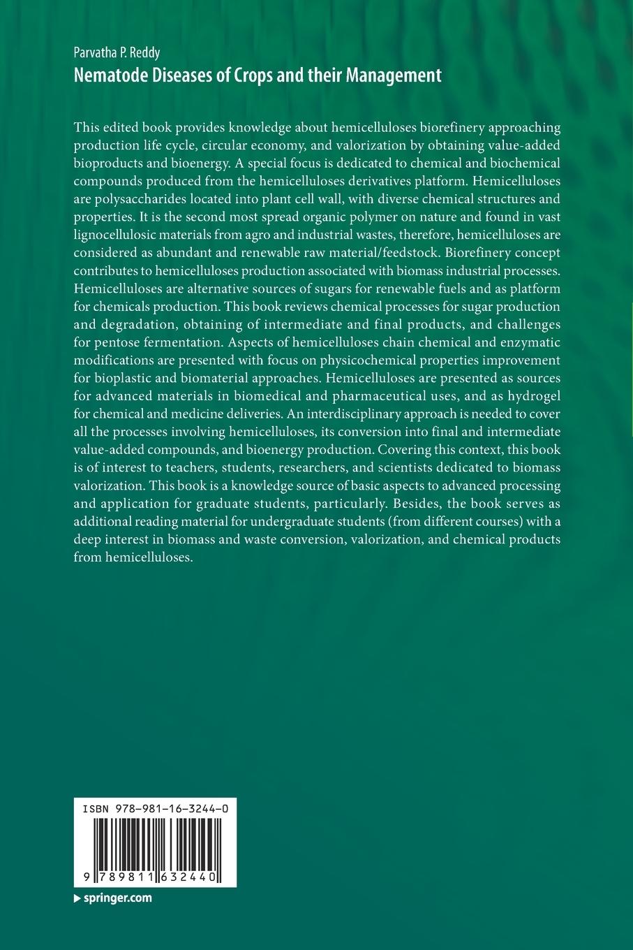 Rückseitencover Nematode Diseases of Crops and their Management
