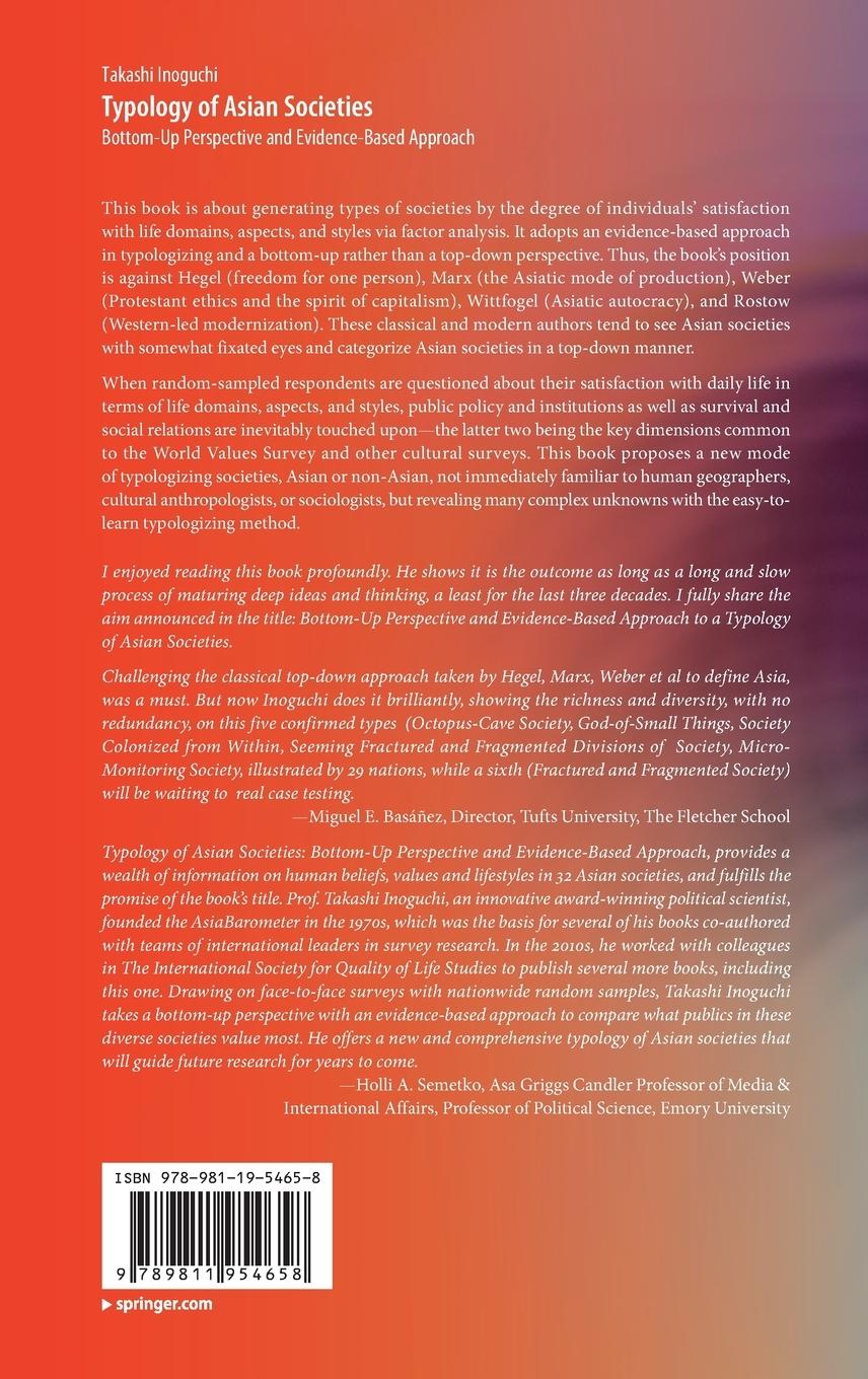 Rückseitencover Typology of Asian Societies