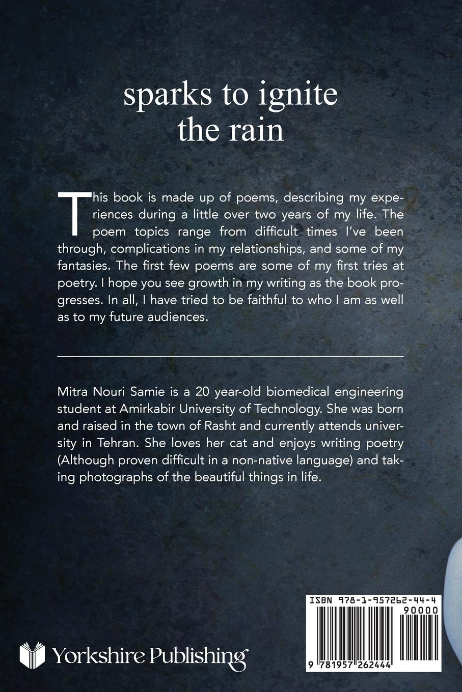 Rückseitencover sparks to ignite the rain