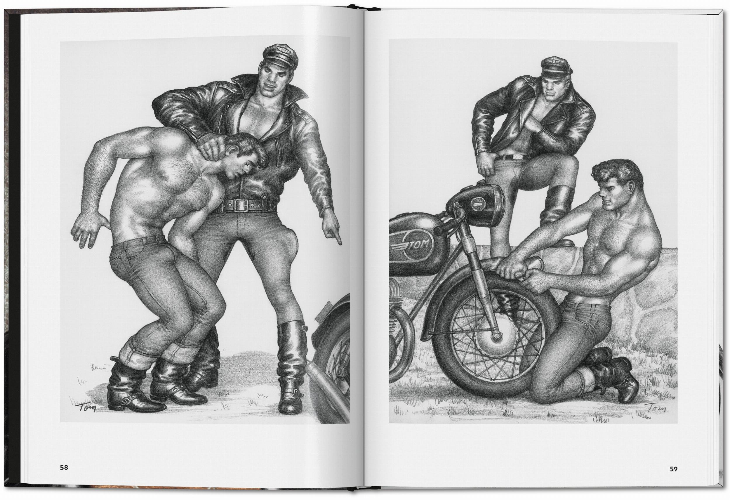 Beispielinhalt (Bild) The Little Book of Tom. Bikers