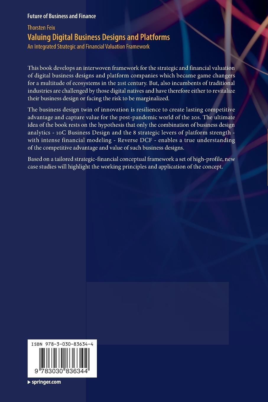 Rückseitencover Valuing Digital Business Designs and Platforms