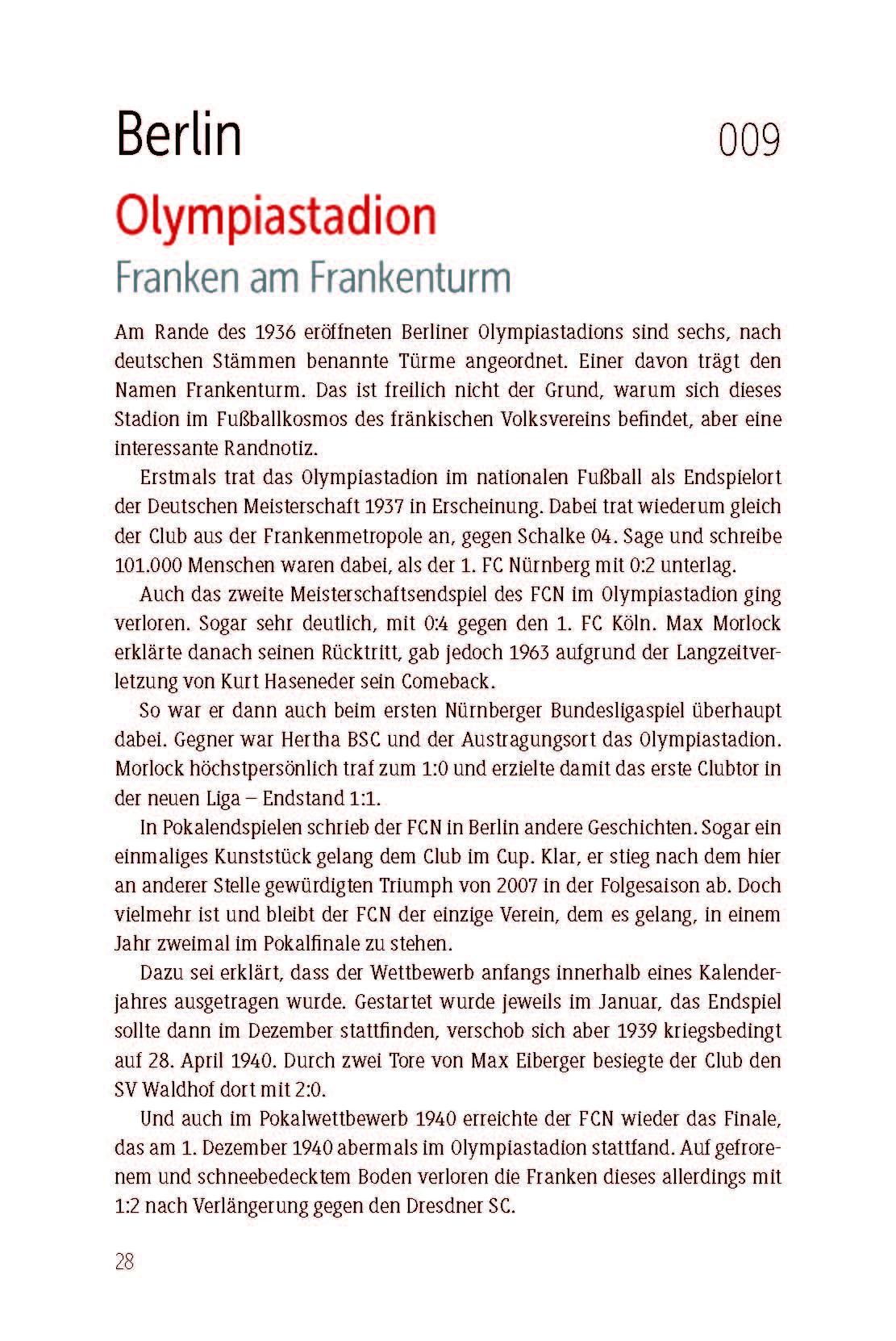 Beispielinhalt (Bild) Fußballkosmos 1. FC Nürnberg