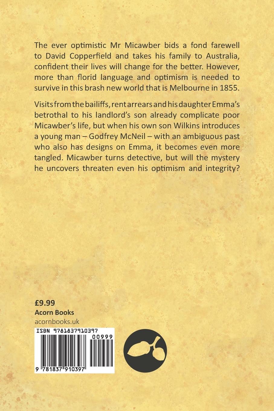 Rückseitencover Mr Micawber Down Under