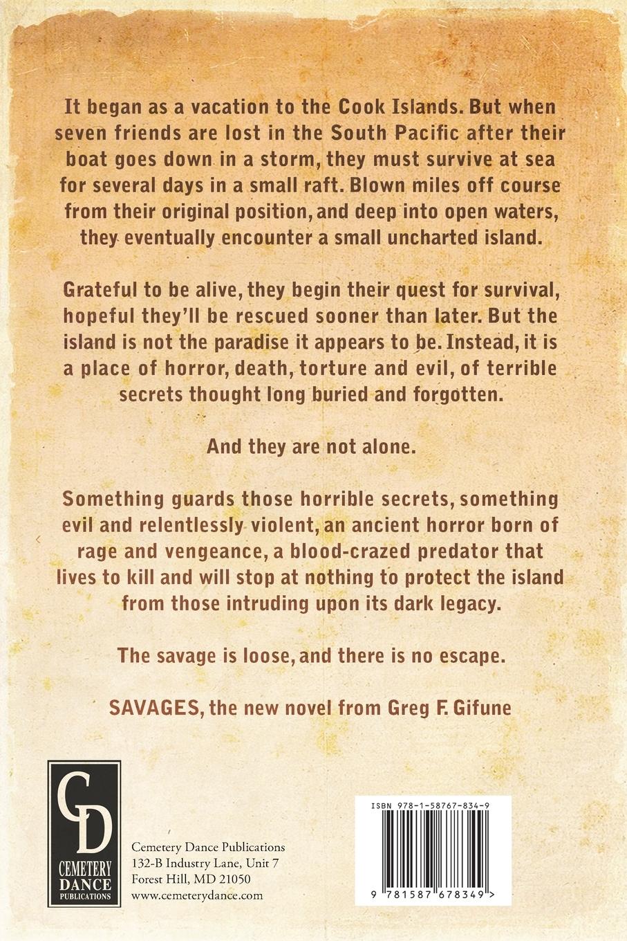 Rückseitencover Savages