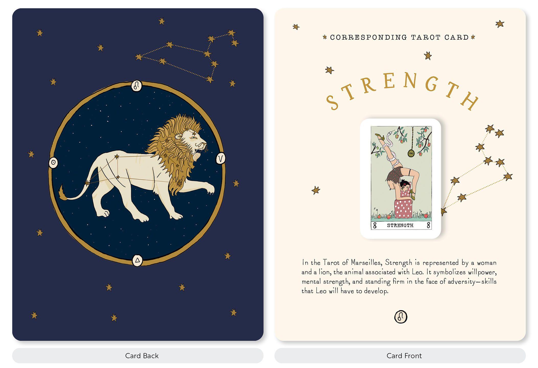 Beispielinhalt (Bild) Signs of the Zodiac Card Deck