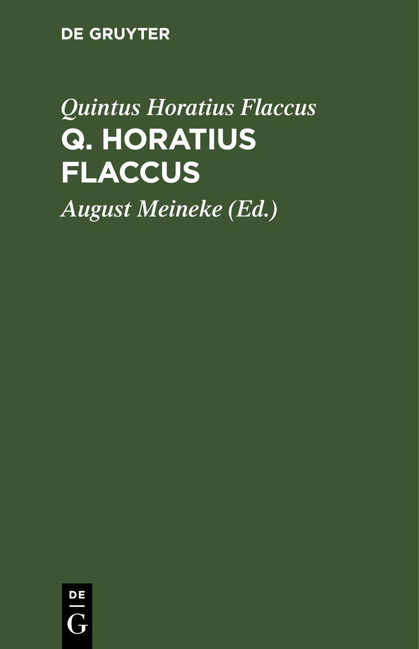 Vorderes Coverbild Q. Horatius Flaccus