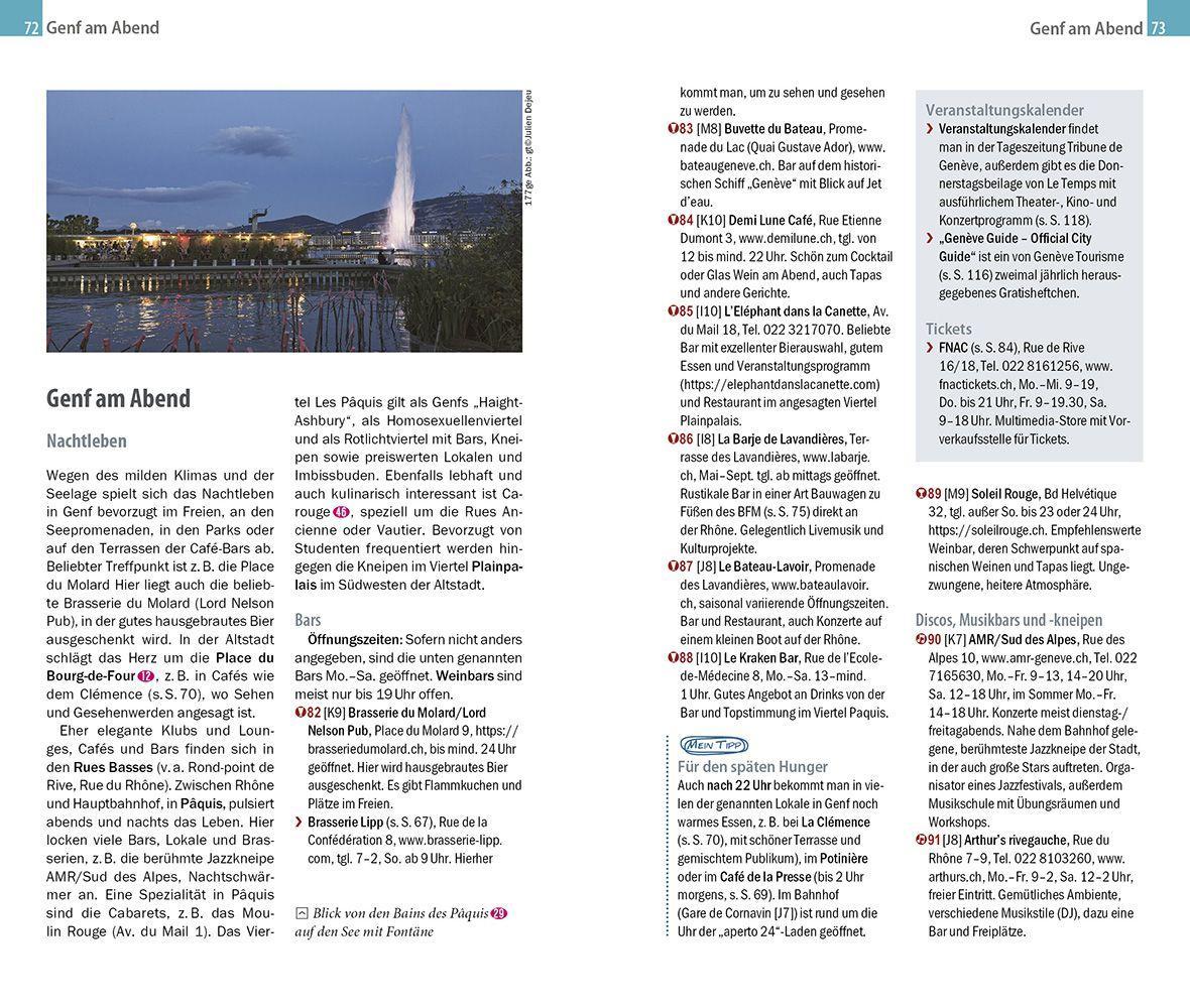 Beispielinhalt (Bild) Reise Know-How CityTrip Genf