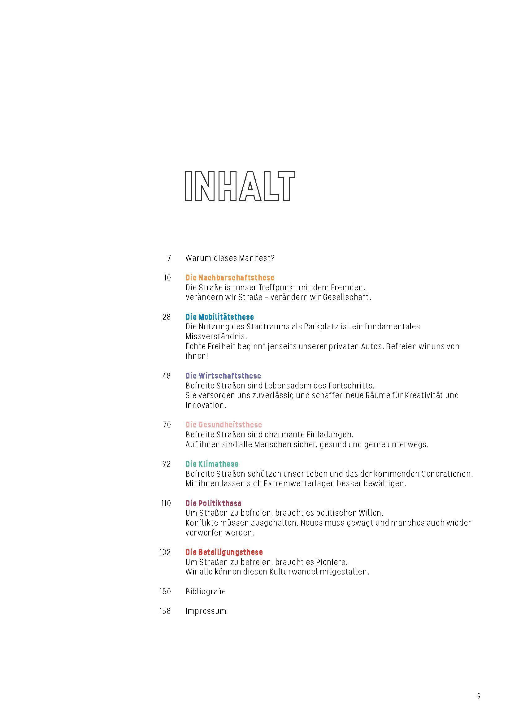 Beispielinhalt (Bild) Manifest der freien Straße