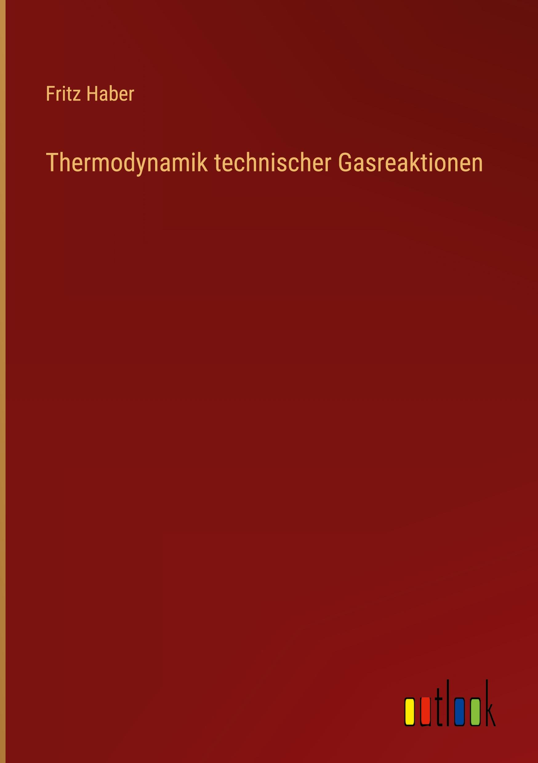 Vorderes Coverbild Thermodynamik technischer Gasreaktionen