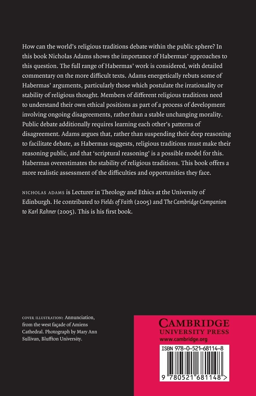 Rückseitencover Habermas and Theology