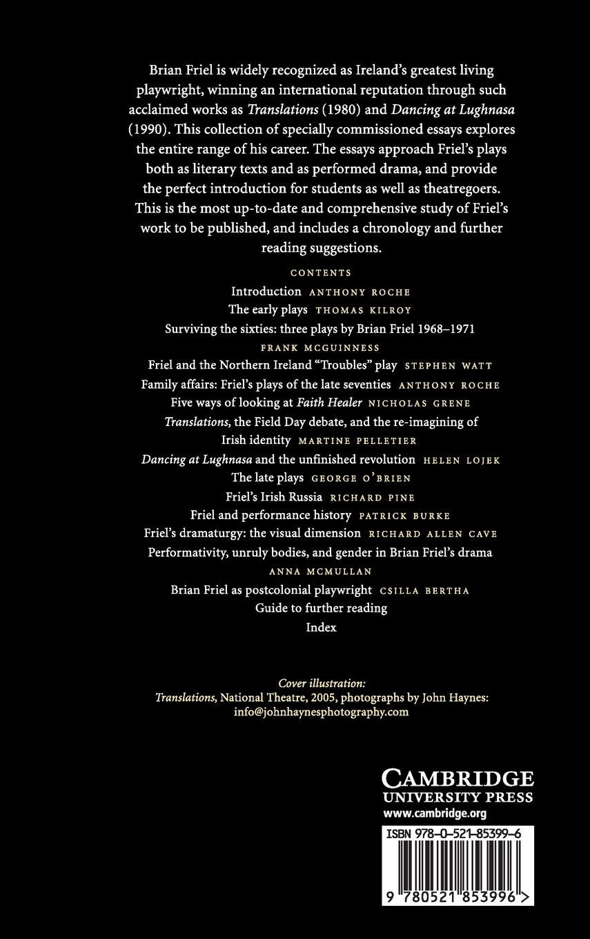 Rückseitencover The Cambridge Companion to Brian Friel