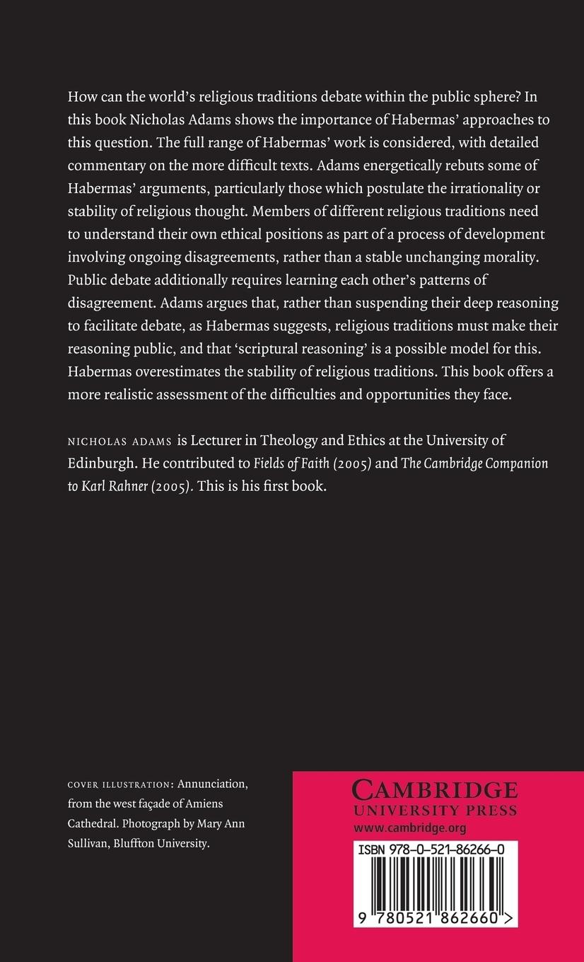Rückseitencover Habermas and Theology