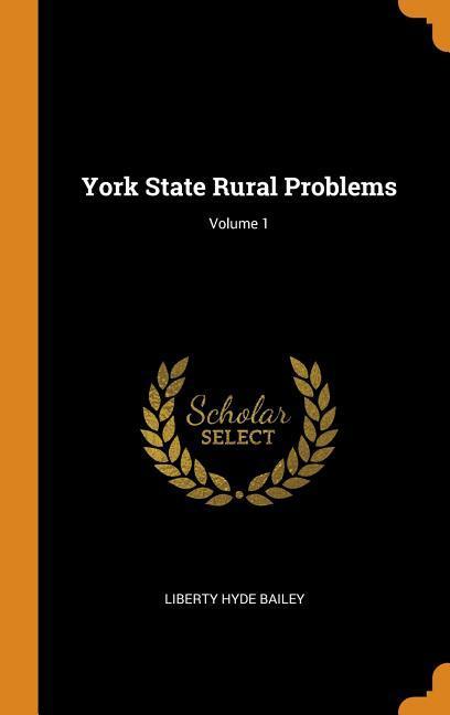 Vorderes Coverbild York State Rural Problems; Volume 1